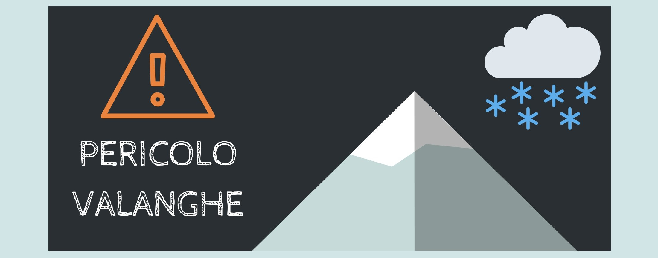 RISCHIO VALANGHE - DIVIETO DI PRATICA DI ATTIVITÀ ALPINISTICHE